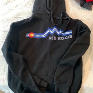 Colorado red rocks hoodie black